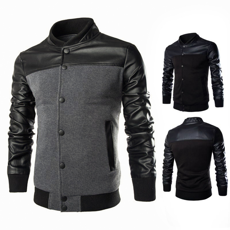 Winter Mens Jackets Fashion Washed Leather Jacket Stand Collar Slim Fit Button Cardigan Coat Various Color Styles, Black
Winter Mens Jackets Fashion Washed Leather Jacket Stand Collar Slim Fit Button Cardigan Coat Various Color Styles, Black