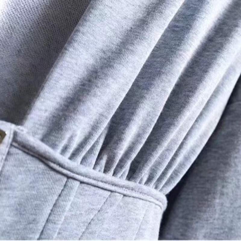TWOTWINSTYLE Spring Sweatshirts For Women's Hoodies Long Sleeve V Neck High Waist Slim Sweatshirt Tops Female Fashion New 201103