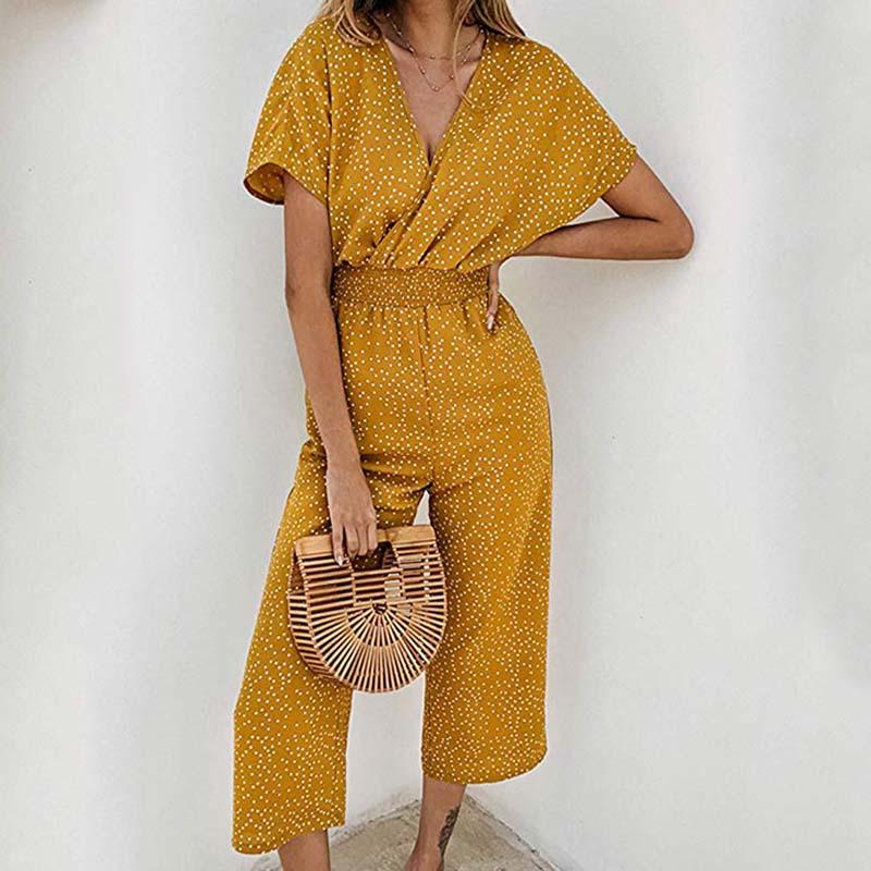 Women's Jumpsuits & Rompers Summer Women Fashion Casual Print V-neck Pocket Overalls Short Sleeve Wide Leg Loose Jumpsuit Plus Size S-3XL, Black;white
Women's Jumpsuits & Rompers Summer Women Fashion Casual Print V-neck Pocket Overalls Short Sleeve Wide Leg Loose Jumpsuit Plus Size S-3XL, Black;white