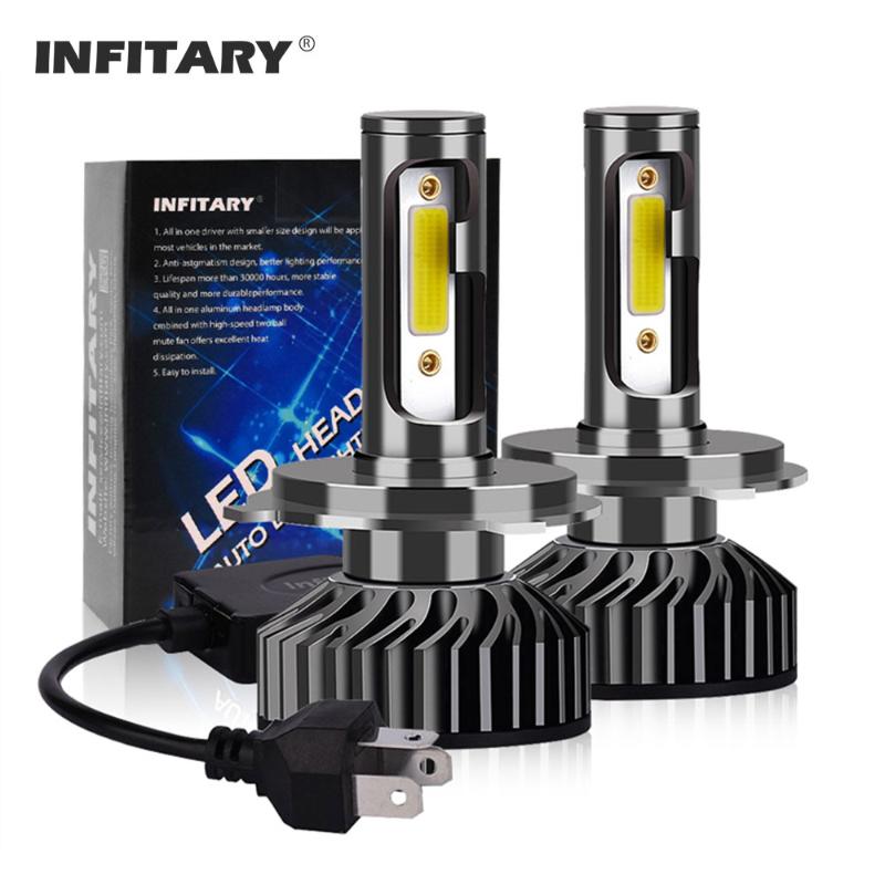 Car Headlights Infitary 2pcs H7 LED H1 H11 9005 9006 H4 Headlight 72W 12000LM Auto Headlamp Light Bulb Fog Lights White 6500K 12V Lamp
Car Headlights Infitary 2pcs H7 LED H1 H11 9005 9006 H4 Headlight 72W 12000LM Auto Headlamp Light Bulb Fog Lights White 6500K 12V Lamp