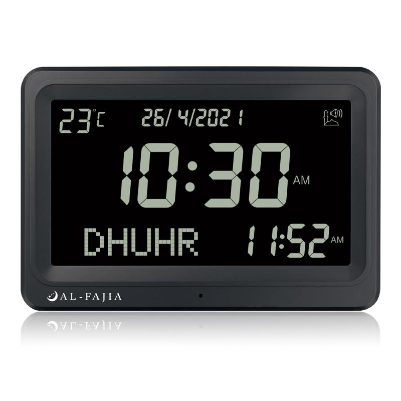 Wristwatches AL-SAHAR Athan Muslim Clock With Hijri Calendar Azan Prayer Time Fajr Alarm Mosque Desk Wall Timepieces Ramadan Gift, Black
Wristwatches AL-SAHAR Athan Muslim Clock With Hijri Calendar Azan Prayer Time Fajr Alarm Mosque Desk Wall Timepieces Ramadan Gift, Black
