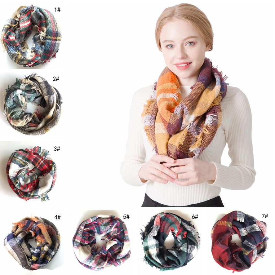 Fashion Woman Plaids Infinity Scarves Grid Loop Scarf Lady Tartan Oversized Shawl Lattice Wraps Fringed Blankets TTA1776
Fashion Woman Plaids Infinity Scarves Grid Loop Scarf Lady Tartan Oversized Shawl Lattice Wraps Fringed Blankets TTA1776