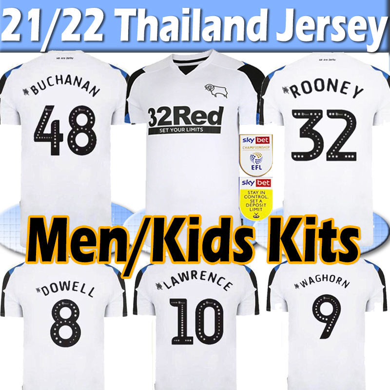 2021 2022 DERBY COUNTY soccer jersey ROONEY jerseys LAWRENCE BOGLE BIELIK WAGHORN 21/22 Men kids kits maillot de football shirt Thai, 2 home patches
2021 2022 DERBY COUNTY soccer jersey ROONEY jerseys LAWRENCE BOGLE BIELIK WAGHORN 21/22 Men kids kits maillot de football shirt Thai, 2 home patches