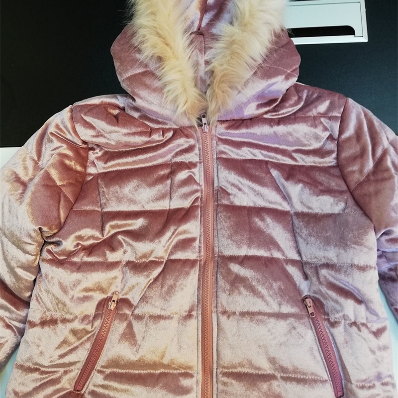 Winter Velvet Jacket Coat Women Cotton Padded Jackets Gray Pink Plus Size 4XL Hood Fur Collar Thick Fashion Basic Snow Outerwear