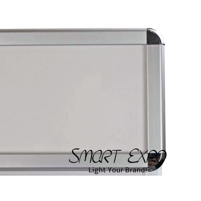 Advertising Display Poster Frames with Header Snap Open Sides