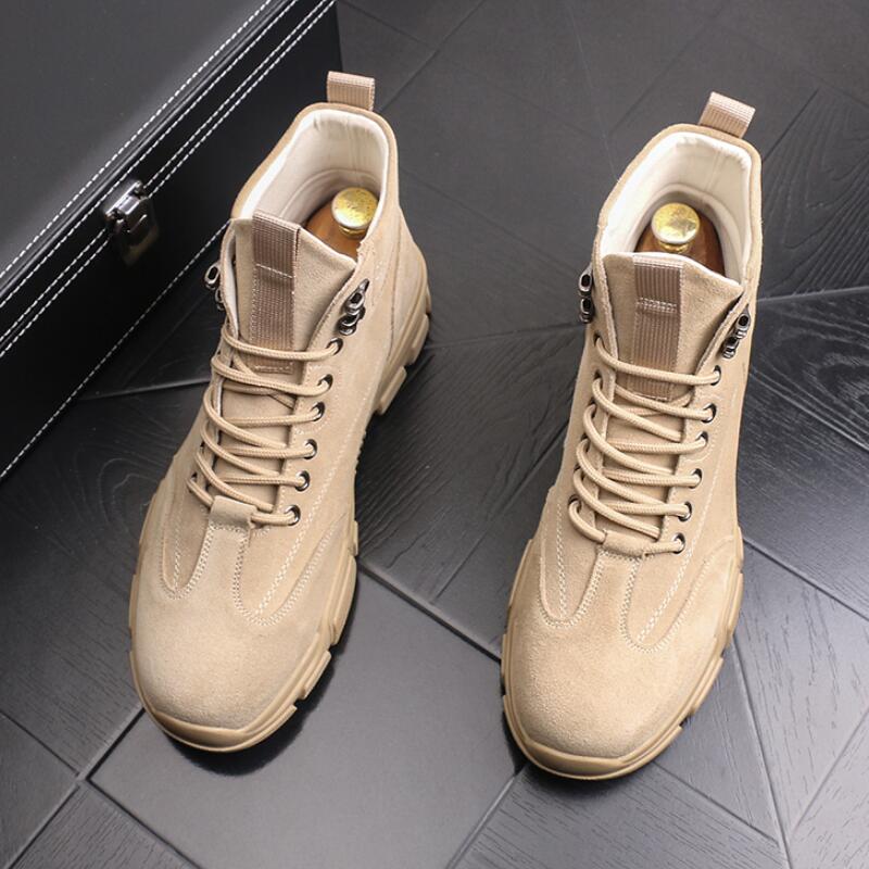 2021 men's Martin boots Korean edition thick soles fashion short shoes youth joker casual leather b3, Grey
2021 men's Martin boots Korean edition thick soles fashion short shoes youth joker casual leather b3, Grey