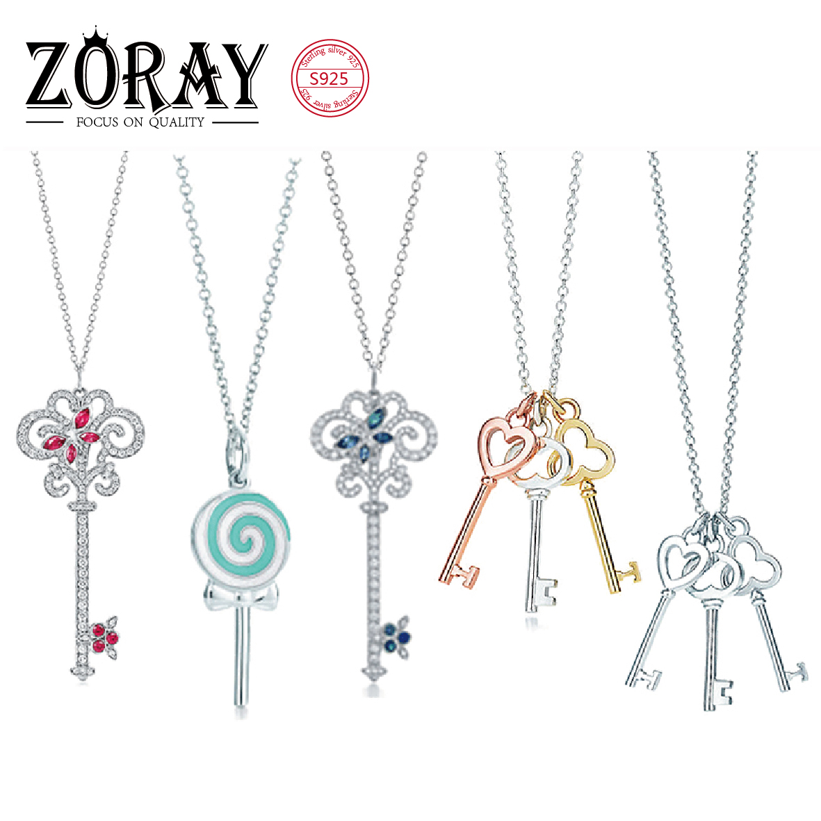 tiff key all-match elegant Fashion Classic Sterling Silver Bright gemstone Necklace Lady favorite Christmas Gift Jewelry Wholesale
tiff key all-match elegant Fashion Classic Sterling Silver Bright gemstone Necklace Lady favorite Christmas Gift Jewelry Wholesale