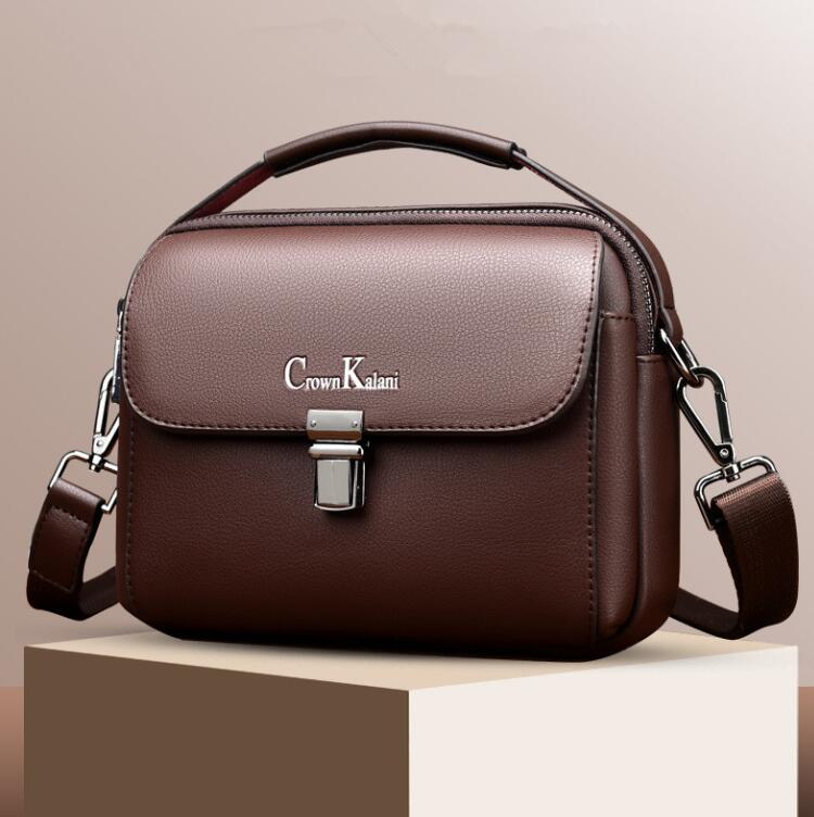 Wholesale men shoulder bags simple atmosphere solid color leather handbag horizontal pocket decorative business document bag popular flat fashion backpack, Black-large
Wholesale men shoulder bags simple atmosphere solid color leather handbag horizontal pocket decorative business document bag popular flat fashion backpack, Black-large