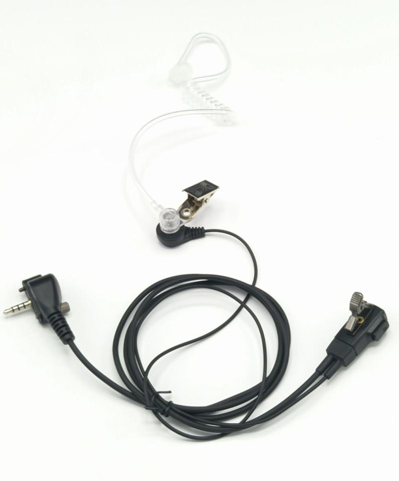 Walkie Talkie Casque d'air acoustique Tube d'écouteur Écouteur Écouteur PUR pour Vertex Standard VX131 VX230 VX231 VX261