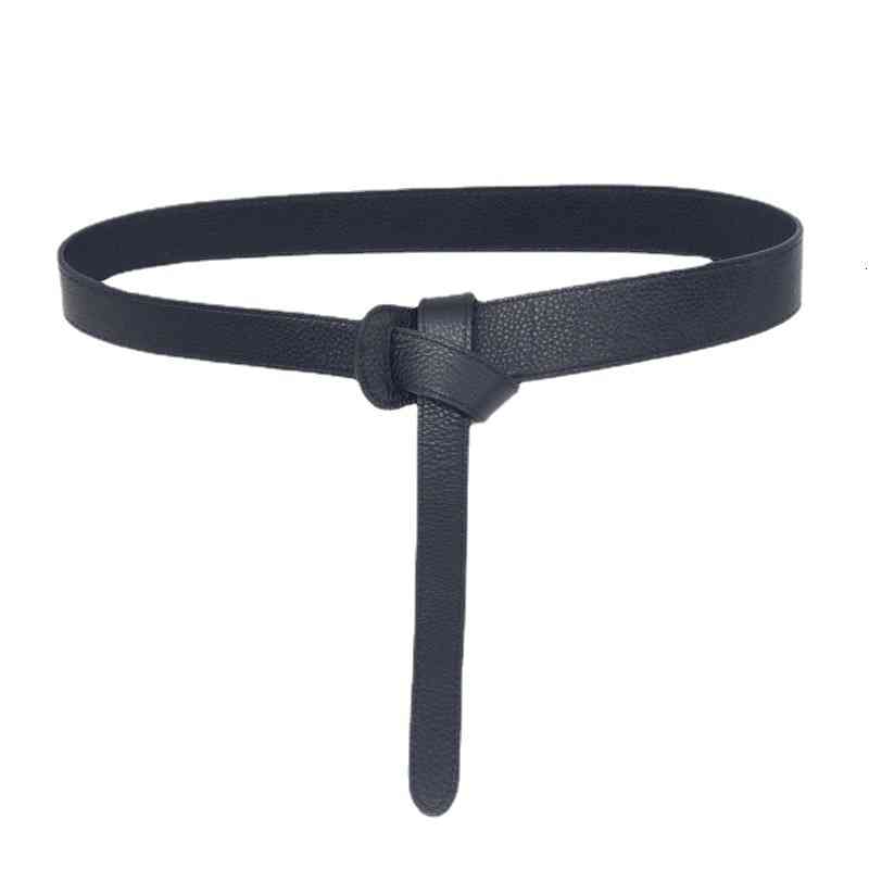 Wide Belt Women's Decorative Versatile Coat Waist with Dress Sweater Closing Stitching Knotted Seal