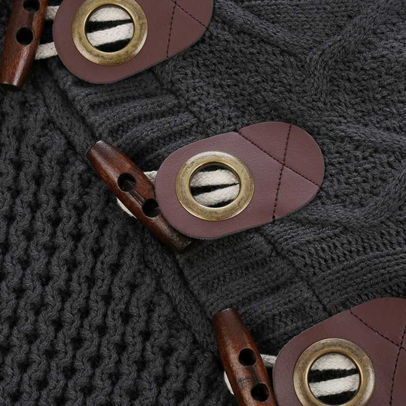 Mens buckle Sweater Cardigan Autumn winter Fashion Warm Thick Hedging Turtleneck Knitting Jumper Sweaters 201012