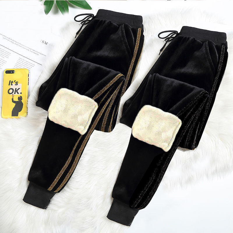 2021 New Gold Striped Winter Sheep's Clothing Cashmere Casual Warm Women's Pants Harem Lined Wool Fall Sweatpants Lml1, Silver dark gray.
2021 New Gold Striped Winter Sheep's Clothing Cashmere Casual Warm Women's Pants Harem Lined Wool Fall Sweatpants Lml1, Silver dark gray.
