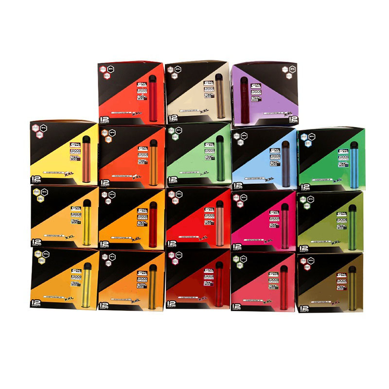 BANG XXL cigarette Disposable POD DEVICE 12pcs Large Boxes Packaging 2000 puffs 800mAh 6ml Prefilled Portable Vape Stick Pens Bar
BANG XXL cigarette Disposable POD DEVICE 12pcs Large Boxes Packaging 2000 puffs 800mAh 6ml Prefilled Portable Vape Stick Pens Bar