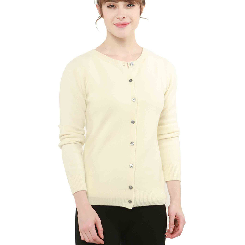 100% Merino Wool Women Cardigan Sweater Autumn Winter Warm Soft knitted Femme Cardigan Women Cashmere Sweater 210218