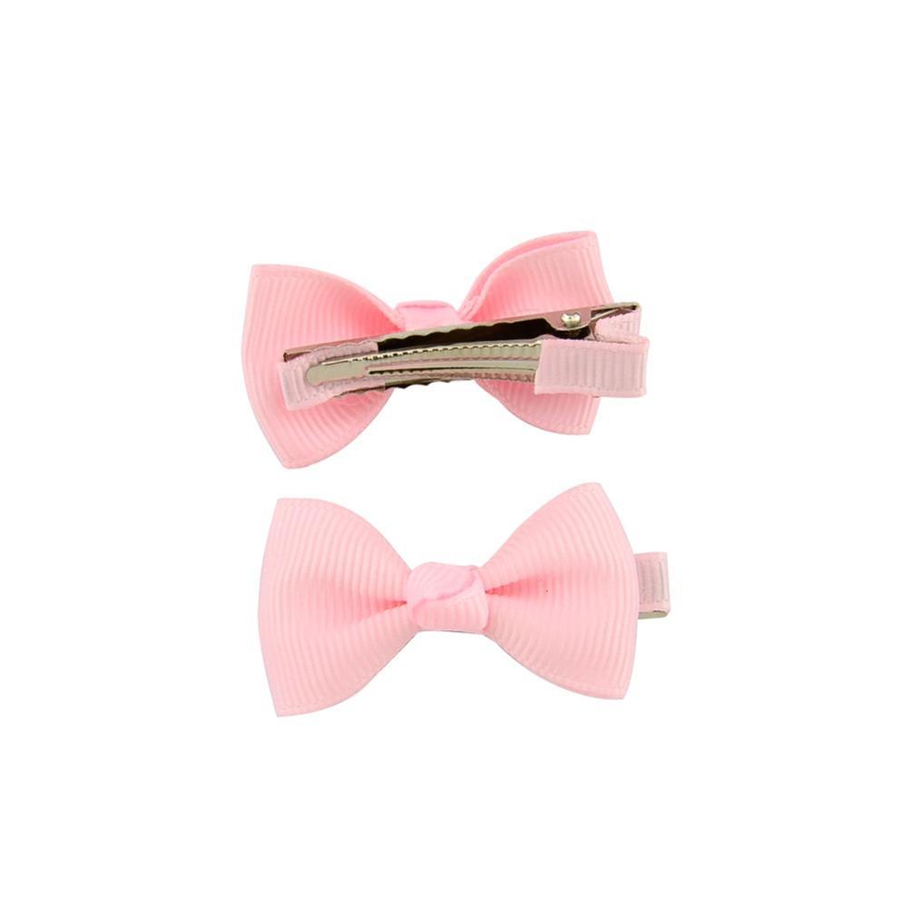 Baby Girls Small Bowknot Barrettes Hairgrips Solid Ribbow Bow Safety Hairclips Hairpin Kids Hair Accessories Beautiful HuiLin