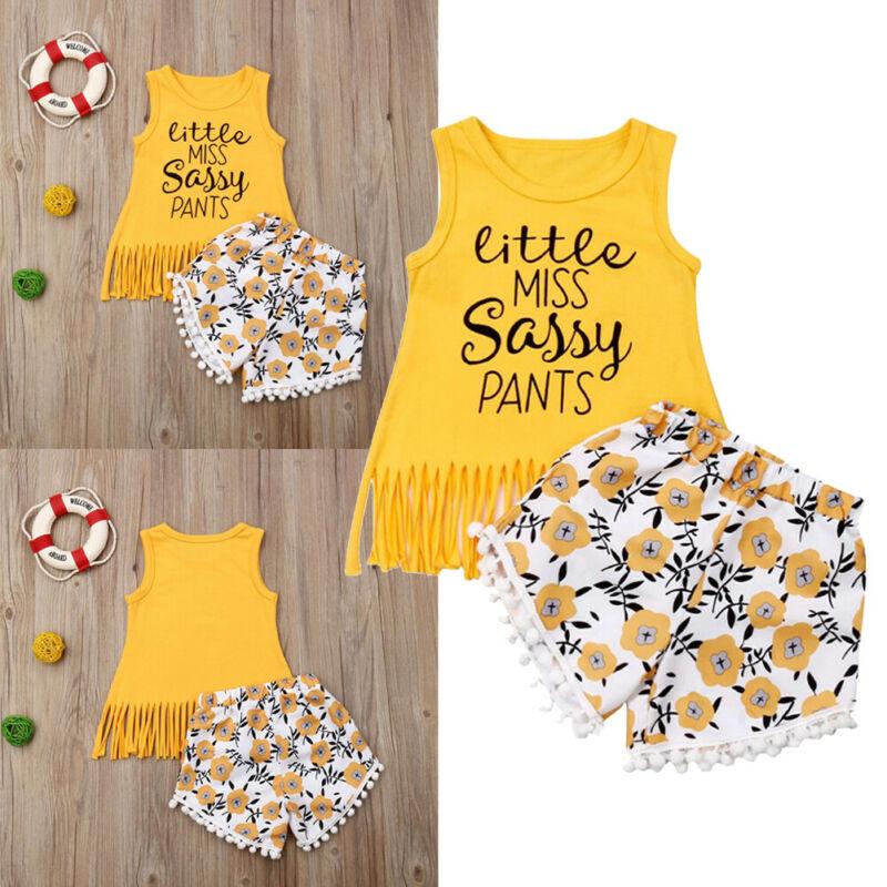 Clothing Sets Fashion Toddler Kid Baby Girl Set Clothes Floral Ruffles Off Shoulder Tassel Decor Tank Tops+Short Pants 2Pcs, White
Clothing Sets Fashion Toddler Kid Baby Girl Set Clothes Floral Ruffles Off Shoulder Tassel Decor Tank Tops+Short Pants 2Pcs, White