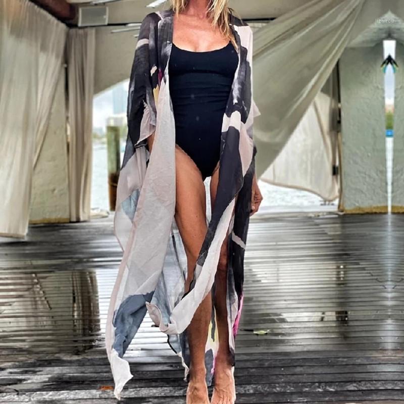 Women' Swimwear 2021 Black Boho Printed Chiffon Bikini Cover-ups Plus Size Beach Wear Kimono Dress Women Summer Swimsuit Cover Up, Grey
Women' Swimwear 2021 Black Boho Printed Chiffon Bikini Cover-ups Plus Size Beach Wear Kimono Dress Women Summer Swimsuit Cover Up, Grey