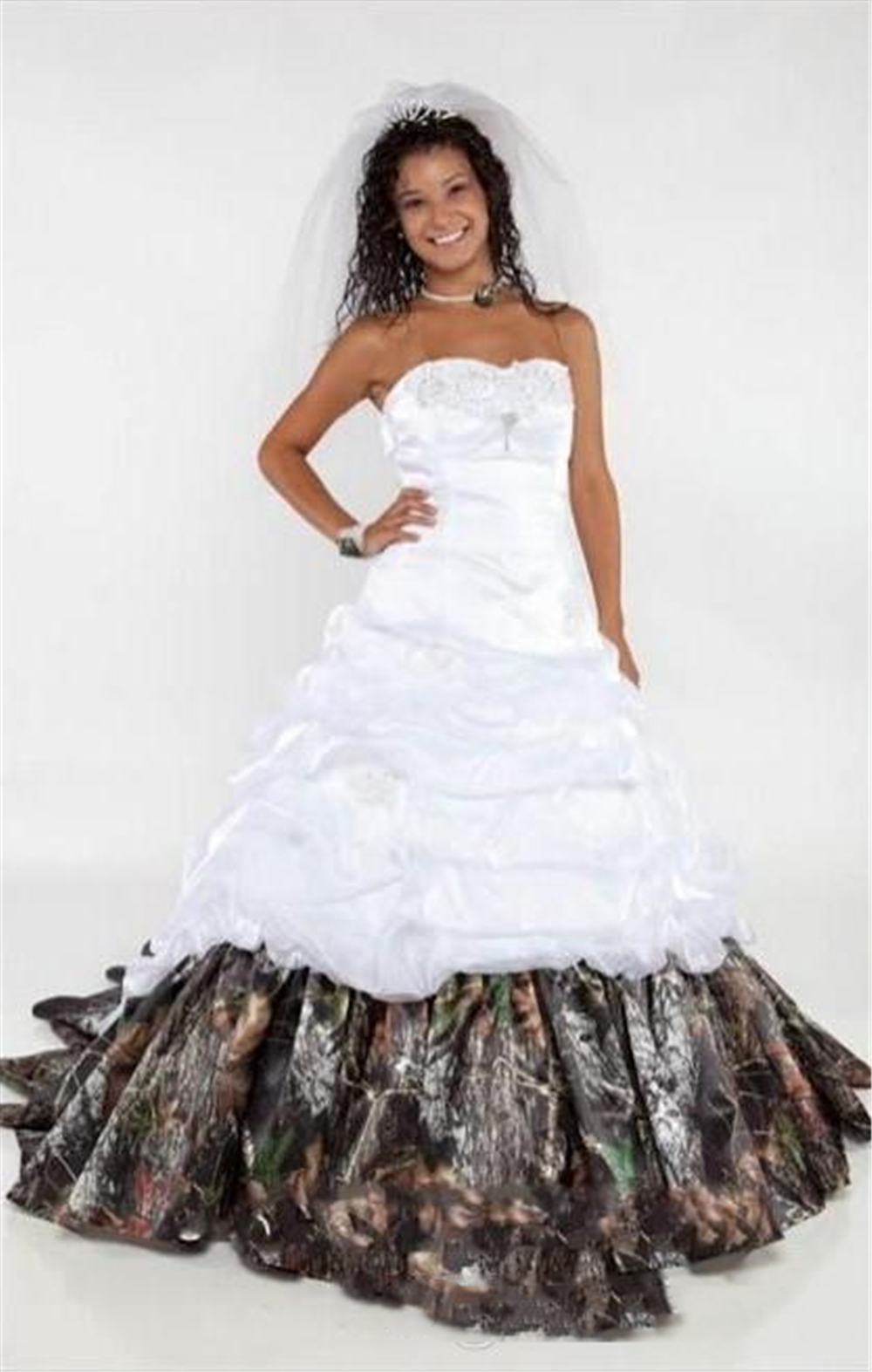 vintage camo wedding dress sweetheart lace up strapless sleeveless appliques a line satin country bridal vestidos de noiva