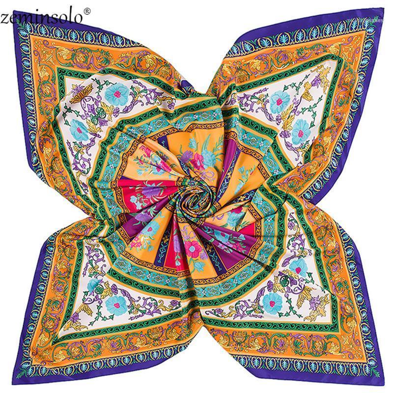130*130cm 2021 Floral Print Silk Scarves For Women Headband Hijab Twill Large Square Scarf Shawl Female Wraps1
130*130cm 2021 Floral Print Silk Scarves For Women Headband Hijab Twill Large Square Scarf Shawl Female Wraps1