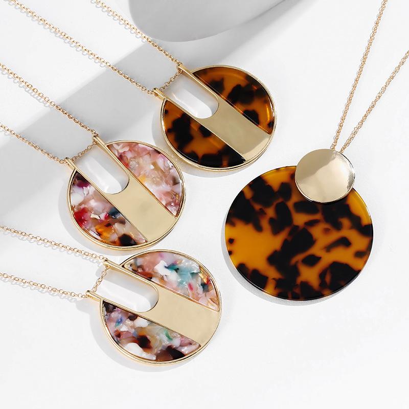 Pendant Necklaces Bohemian Round Resin Necklace Multi Color Acrylic Fan Shape For Women Wholesale
Pendant Necklaces Bohemian Round Resin Necklace Multi Color Acrylic Fan Shape For Women Wholesale