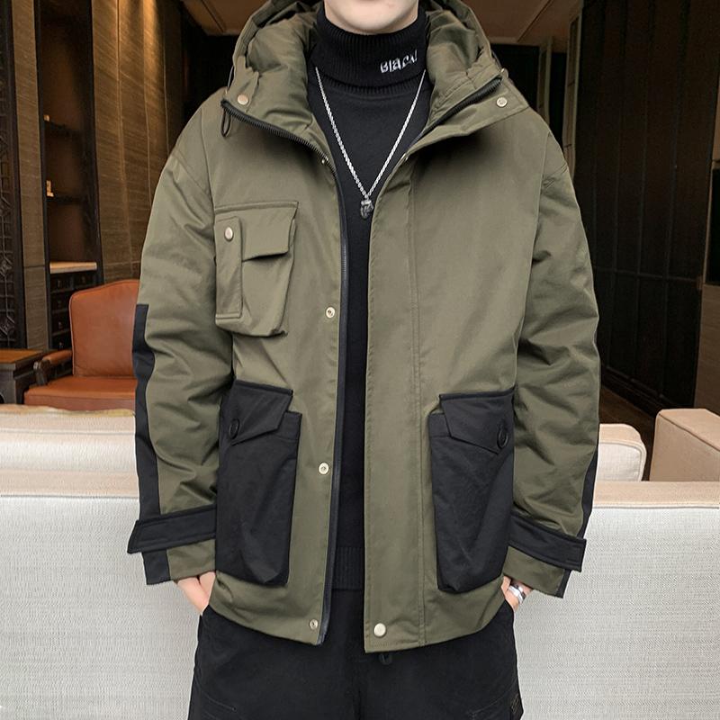 Men's Down & Parkas Jacket Men Youthful Vitality Hooded Warm White Duck Coats Fashion Patchwork Winter Hip Hop Streetwear, Black
Men's Down & Parkas Jacket Men Youthful Vitality Hooded Warm White Duck Coats Fashion Patchwork Winter Hip Hop Streetwear, Black