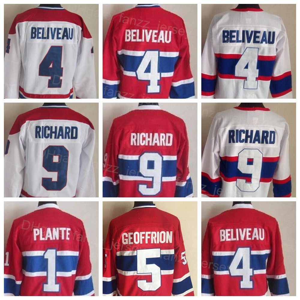 Men Vintage Ice Hockey Retro 5 Bernie Geoffrion Jersey 4 Jean Beliveau 1 Jacques Plante 9 Maurice Richard 16 Henri Richard 23 Bob Gainey 26 Mats Naslund CCM JiaNaDaRen, 1 red
Men Vintage Ice Hockey Retro 5 Bernie Geoffrion Jersey 4 Jean Beliveau 1 Jacques Plante 9 Maurice Richard 16 Henri Richard 23 Bob Gainey 26 Mats Naslund CCM JiaNaDaRen, 1 red