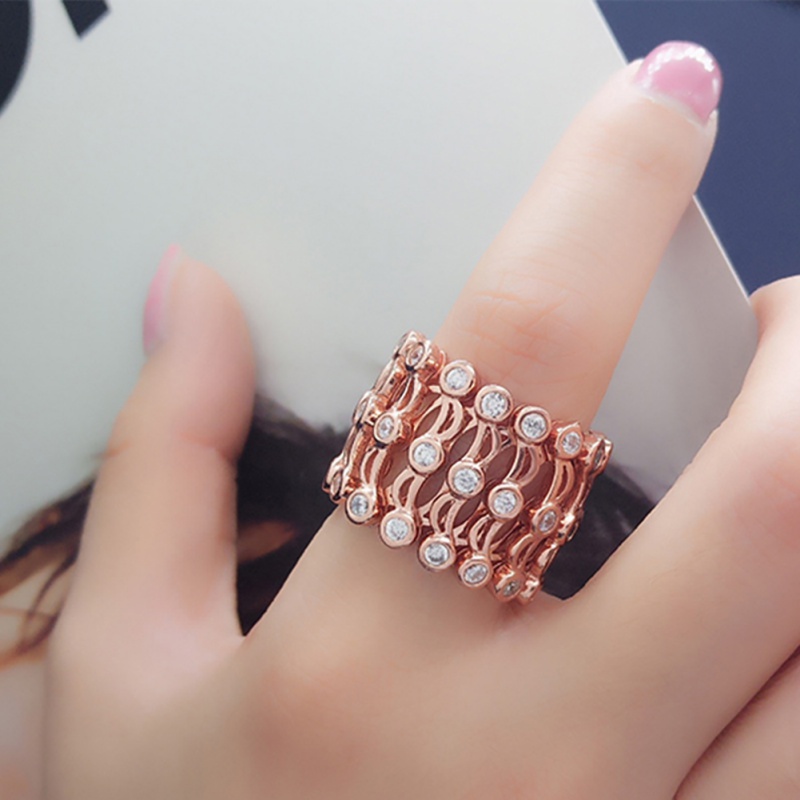 New Fashion Hip Hop Jewelry Bling Iced Out Wonderlife 2 In 1 Magic Ring Bracelet Telescopic Rings Change Girlfriend Gift for Women and Men