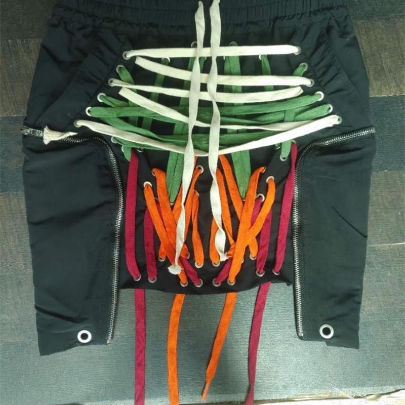 DEAT High Elastic Waist Black Bandage Split Joint Irregular Half-body Skirt Women Fashion Tide New Spring Summer 2021 1W912 210303