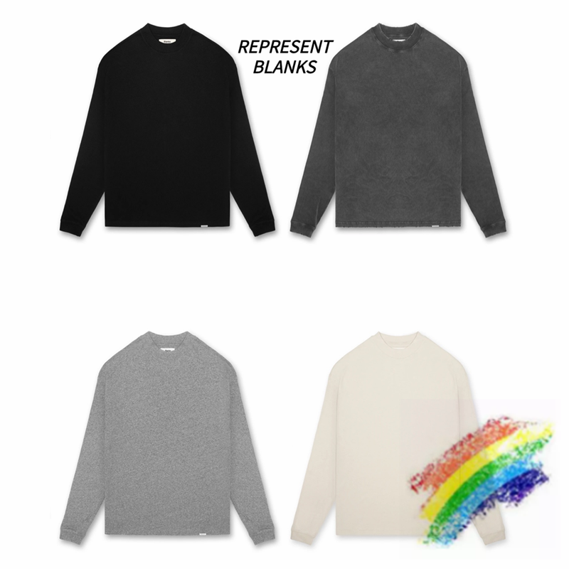 Solid 21SS Blank Long Sleeve T-shirt Men Women 1 Quality Basic High Street Tee Inside Tag Label Tops, White;black
Solid 21SS Blank Long Sleeve T-shirt Men Women 1 Quality Basic High Street Tee Inside Tag Label Tops, White;black