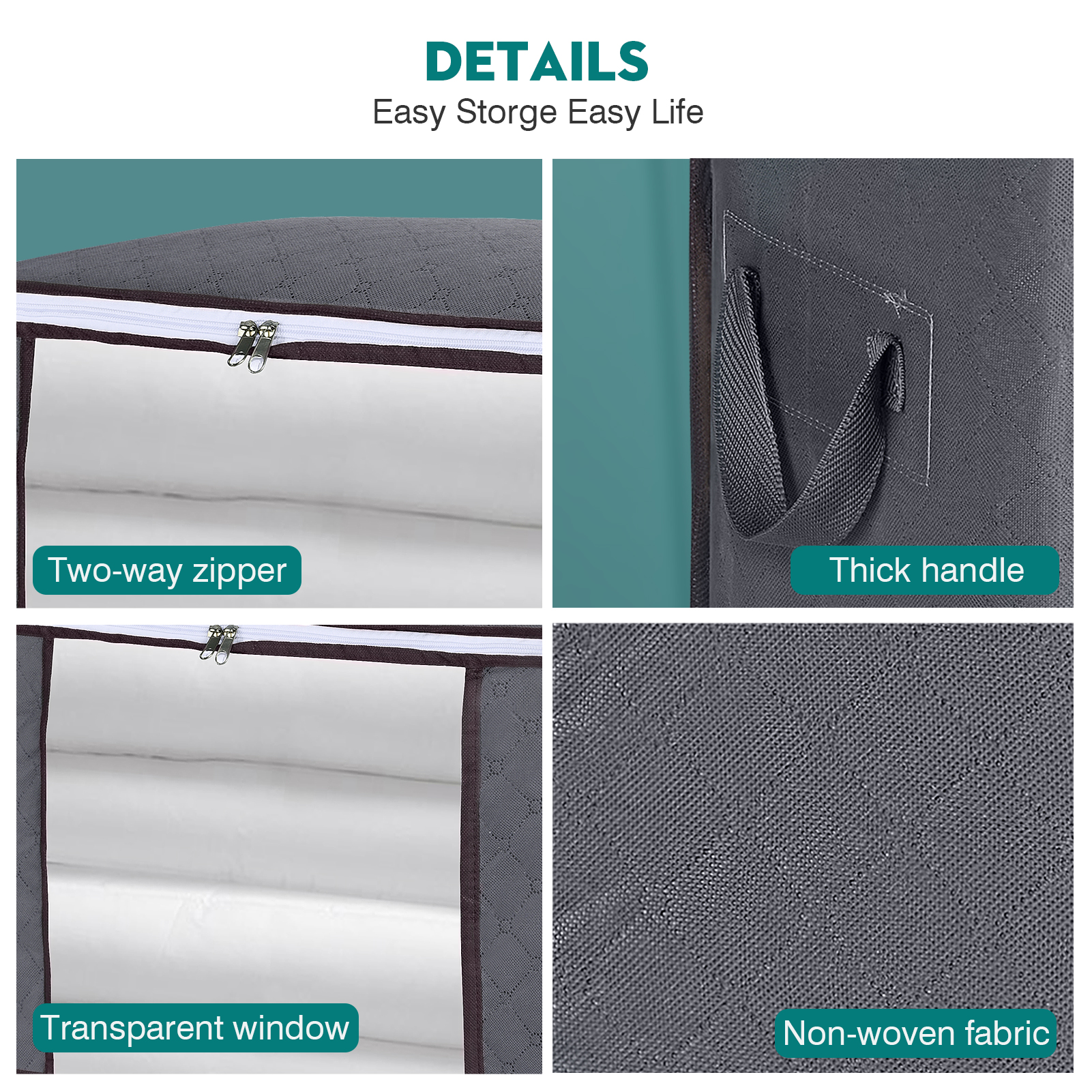 GoMaihe 3/4 piece Set fodabe quit cothing storage bag coset organizer toy storage bag dustproof quit coset storage box
GoMaihe 3/4 piece Set fodabe quit cothing storage bag coset organizer toy storage bag dustproof quit coset storage box