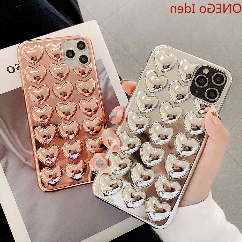 Excessive 3D Love Heart Phone Case For iPhone12 11 Pro Max XR X XS Max 7 6S Plus case Soft TPU Monochrome Phone Back Coverage Bag, Three dimensional silver love
Excessive 3D Love Heart Phone Case For iPhone12 11 Pro Max XR X XS Max 7 6S Plus case Soft TPU Monochrome Phone Back Coverage Bag, Three dimensional silver love