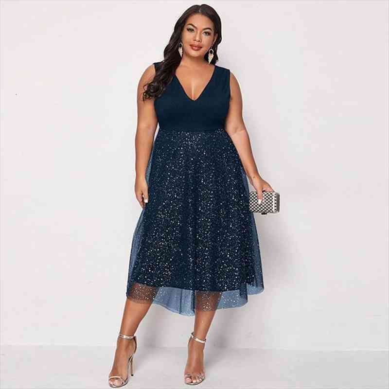 Spring Summer Plus Size Womens Dresses V Neck Sleeveless High Waist Sequined Elegant Party Maxi Long, Black;gray
Spring Summer Plus Size Womens Dresses V Neck Sleeveless High Waist Sequined Elegant Party Maxi Long, Black;gray