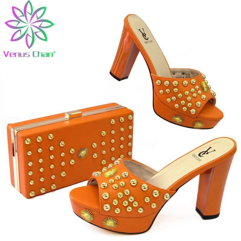 Dress Shoes 2021 Design Nigerian Women Matching And Bag Set In Orange Color Italian Mature Ladies Sandals For Garden Party, Black
Dress Shoes 2021 Design Nigerian Women Matching And Bag Set In Orange Color Italian Mature Ladies Sandals For Garden Party, Black