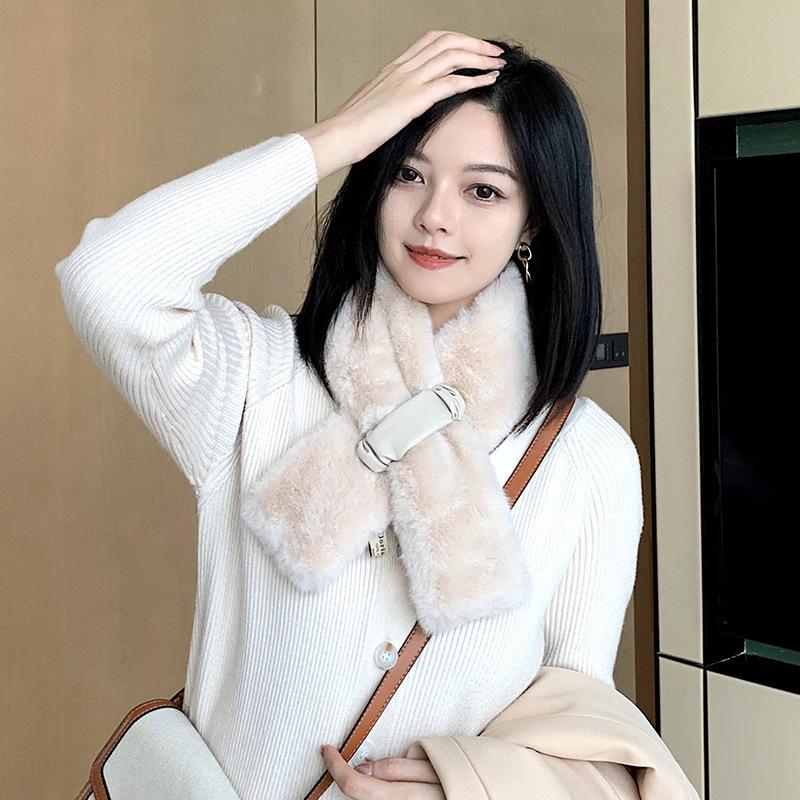 Scarves Korea Imitation Fur Warm Neck Scarf All-match Net Red Plush Women Winter In Autumn And, Blue;gray
Scarves Korea Imitation Fur Warm Neck Scarf All-match Net Red Plush Women Winter In Autumn And, Blue;gray