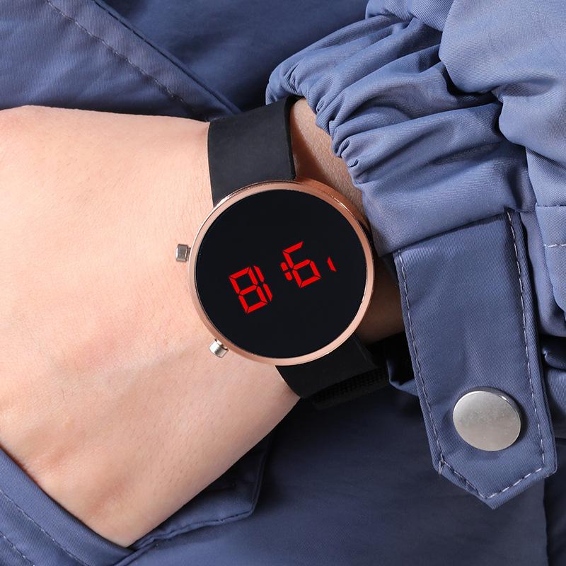 Wristwatches Led Sports Women Men Digital Watch Unisex Watches Lady Wristwatch Fashion Luxury, Red