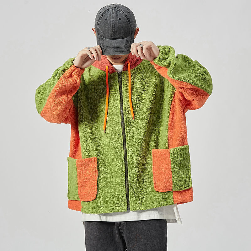 New 2021 Men's Loose Thicken Lamb Wool Outerwear Casual Splicing Bomber Jacket Streetwear Windbreaker Hip Hop Clothes Coats M-5xl 8nz8, Orange
New 2021 Men's Loose Thicken Lamb Wool Outerwear Casual Splicing Bomber Jacket Streetwear Windbreaker Hip Hop Clothes Coats M-5xl 8nz8, Orange