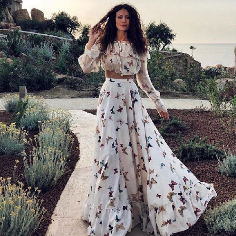 Spring Arrivals Print Slash Collar Long Sleeve Shirt High Waist Skirt Two Piece Set MZ647 210525, White
Spring Arrivals Print Slash Collar Long Sleeve Shirt High Waist Skirt Two Piece Set MZ647 210525, White