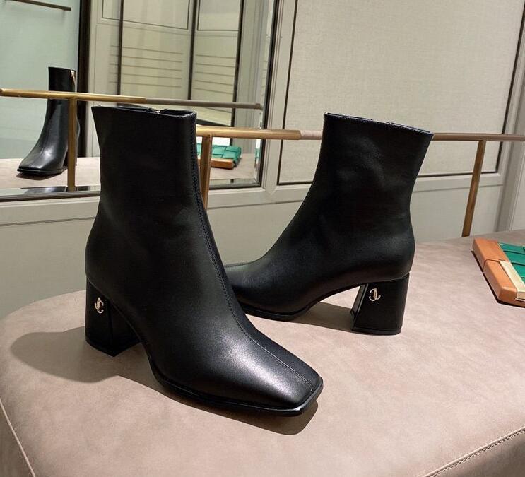 Fashion Brand JC Womens Ankle Autumn Winter Chunky Heel Martin Cow Leather Zip Brown Black Booties SZ35-40 GMC JIMMY\u0084 CHOO\u0084, With brand logo
Fashion Brand JC Womens Ankle Autumn Winter Chunky Heel Martin Cow Leather Zip Brown Black Booties SZ35-40 GMC JIMMY\u0084 CHOO\u0084, With brand logo