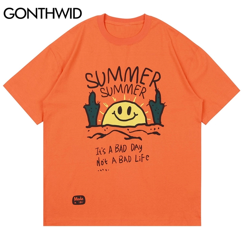 T-Shirts Streetwear Hip Hop Funny Graffiti Sun Cactus Print Tshirts Mens Harajuku Short Sleeve Casual Cotton Tee Tops 210602, Orange
T-Shirts Streetwear Hip Hop Funny Graffiti Sun Cactus Print Tshirts Mens Harajuku Short Sleeve Casual Cotton Tee Tops 210602, Orange