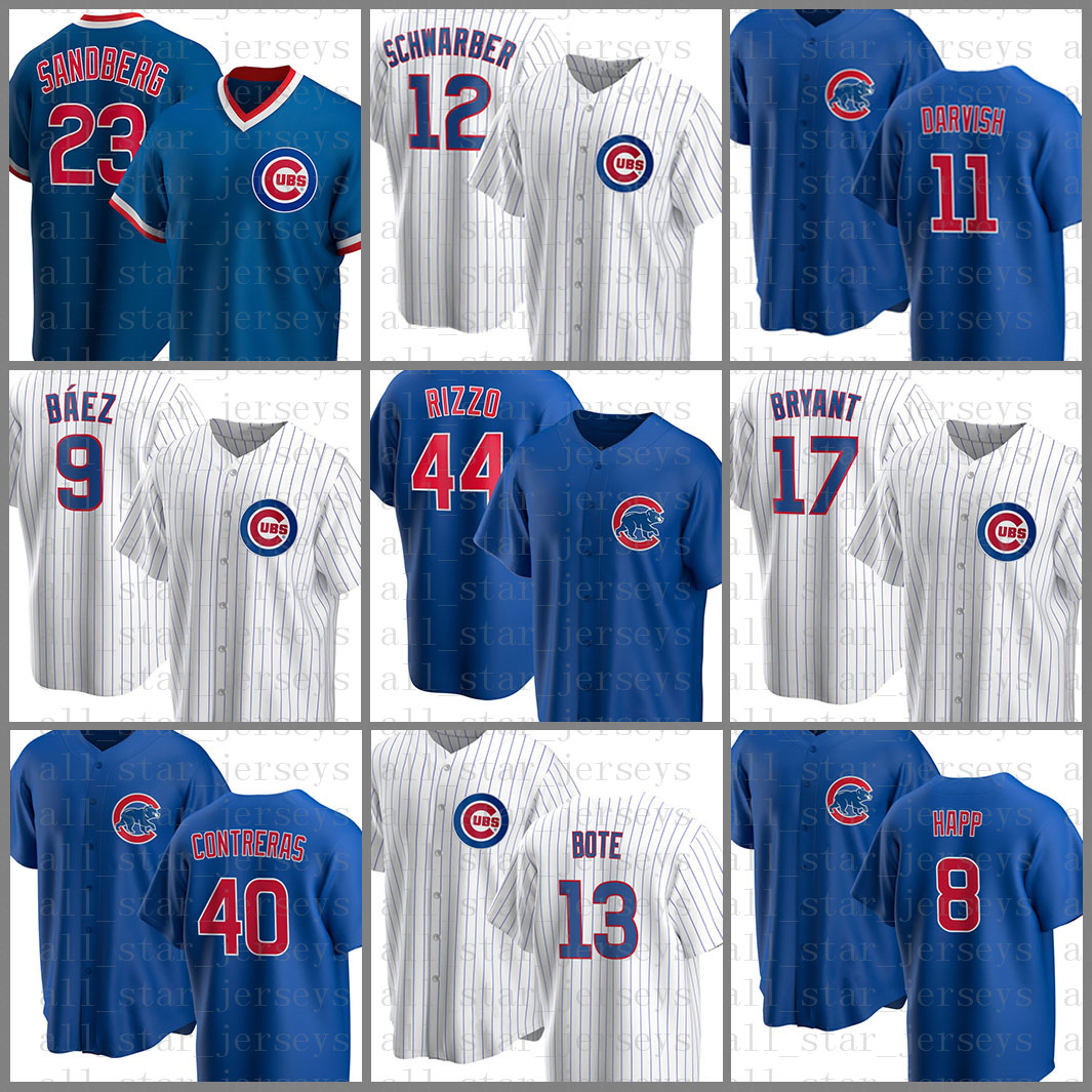 44 Anthony Rizzo Chicago Custom Cubs Baseball Jersey 9 Javier Baez 17 Kris Bryant 23 Ryne Sandberg 40 Willson Contreras 11 Yu Darvish White, Blue;black
44 Anthony Rizzo Chicago Custom Cubs Baseball Jersey 9 Javier Baez 17 Kris Bryant 23 Ryne Sandberg 40 Willson Contreras 11 Yu Darvish White, Blue;black