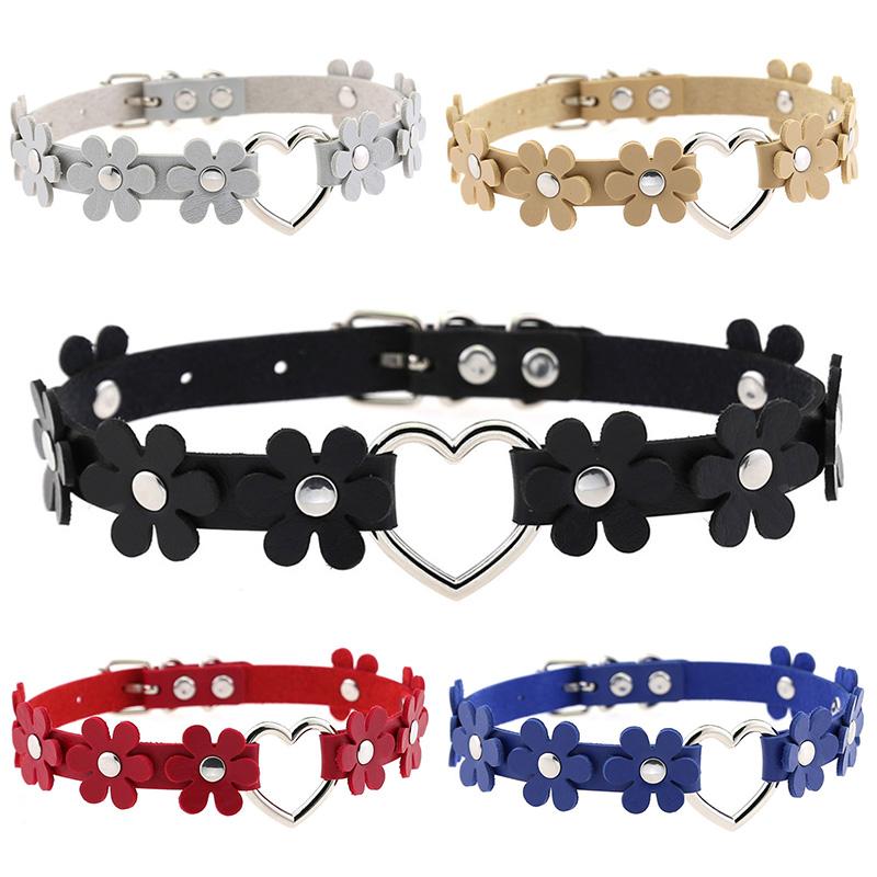 Chokers Punk 16 Colors PU Leather Flower Choker Necklace Women Gothic Statement Necklaces Cosplay Jewelry Neck Accessories
Chokers Punk 16 Colors PU Leather Flower Choker Necklace Women Gothic Statement Necklaces Cosplay Jewelry Neck Accessories