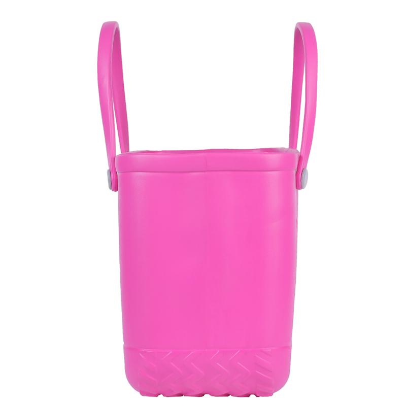 Party Favor Fashion Beach Bags Leopard Solid Color Summer Eva Basket Women Capacity Bag Totes Drop