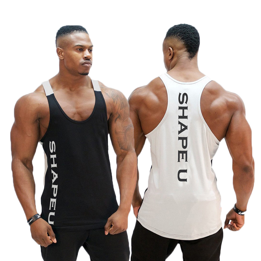 Active Print Patchwork Mens Gyms Tank Top Bodybuilding Sleeveless Brand Cotton Shirts Men &#039;S Hot Selling Gyms Vest Tanks Tops от DHgate WW