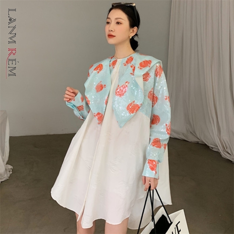 LANREM red Fish scale sequin small round-neck loose all-match above knee casual dress for female autumn fashion 2A1423 210526, Sequins
LANREM red Fish scale sequin small round-neck loose all-match above knee casual dress for female autumn fashion 2A1423 210526, Sequins