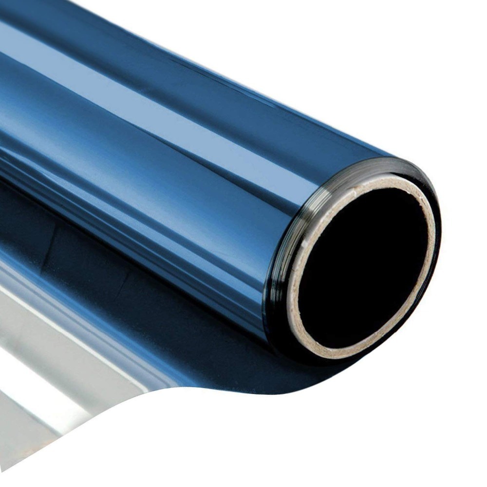 Width 60/70/80/90 cm Length 400 cm One way Mirrored Reflective Window Film,self-adhesive privacy Glass Tint Heat Control Anti-UV 210317