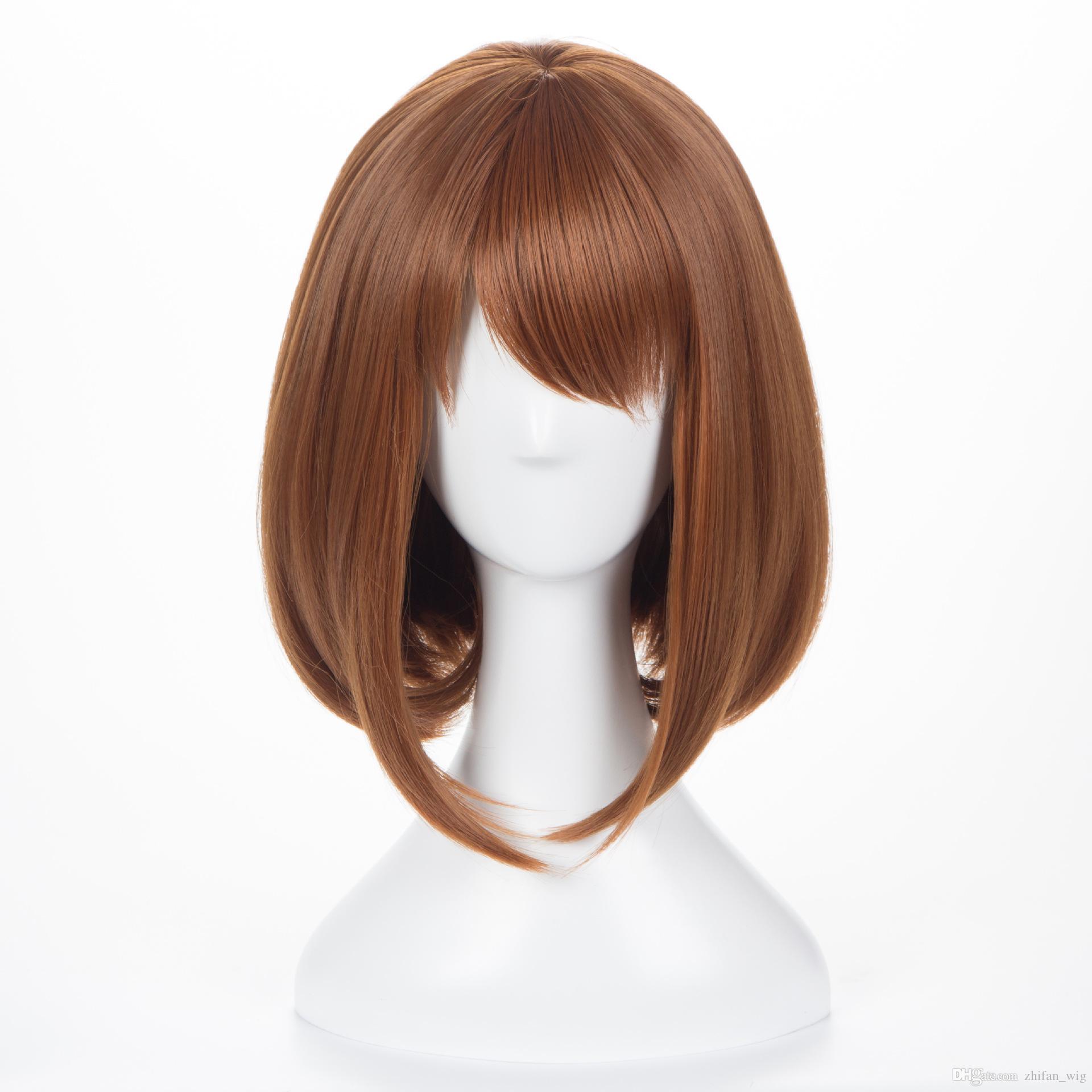 Hot! Short straight wig Bobo short wigs 12 inch Light brown Short Hair Wig Both for cosplay My Hero Academia OCHACO URARAKA
Hot! Short straight wig Bobo short wigs 12 inch Light brown Short Hair Wig Both for cosplay My Hero Academia OCHACO URARAKA