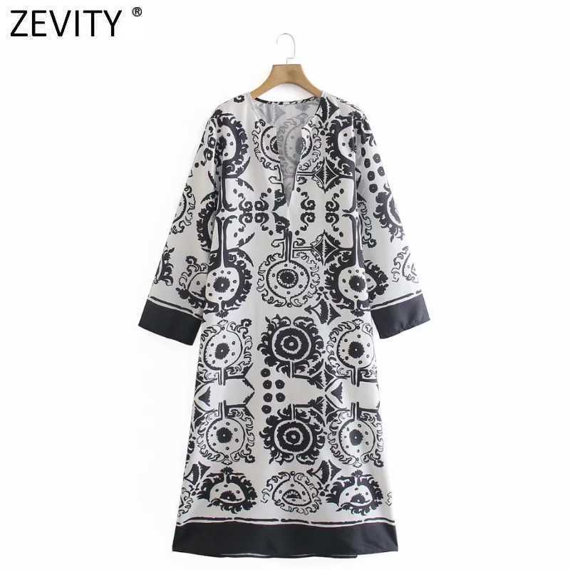 Zevity Women Vintage V Neck Totem Floral Print Contrast Color Shirt Dress Chic Female Casual Straight Kimono Vestido DS8369 210603, As pic ds8369ld
Zevity Women Vintage V Neck Totem Floral Print Contrast Color Shirt Dress Chic Female Casual Straight Kimono Vestido DS8369 210603, As pic ds8369ld