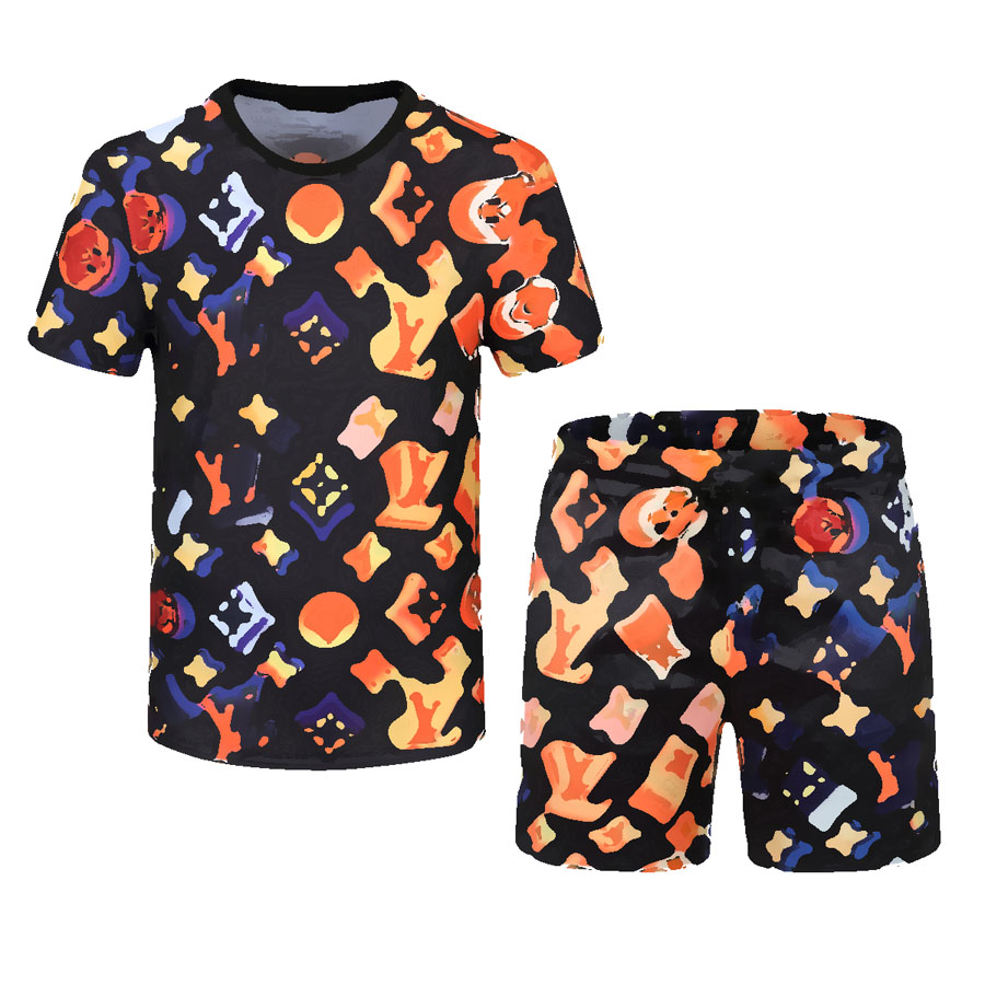 Fashion Mens Tracksuit With Letters Embroidery Summer Women Sport Short Sleeve Sweater Jogger Pants Suits O-Neck Sportsuit
Fashion Mens Tracksuit With Letters Embroidery Summer Women Sport Short Sleeve Sweater Jogger Pants Suits O-Neck Sportsuit