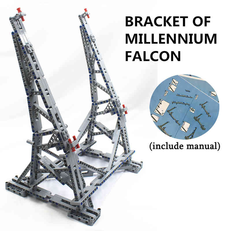 MOC Vertical Display Stand for Millennium toys Falcon Compatible No.05132 and No.75192 Ultimate Collector's Model Q0624
MOC Vertical Display Stand for Millennium toys Falcon Compatible No.05132 and No.75192 Ultimate Collector's Model Q0624