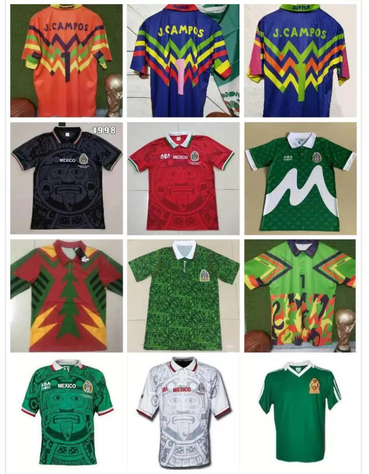 1998 Mexico Retro soccer jersey Multicolor Verde Pink Multi-Color Jorge Campos #1 Goalkeeper Vintage Football shirt, Green
1998 Mexico Retro soccer jersey Multicolor Verde Pink Multi-Color Jorge Campos #1 Goalkeeper Vintage Football shirt, Green